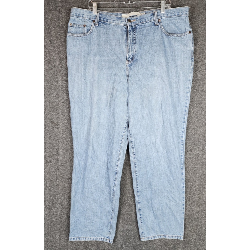 Venezia Jeans Women 20 Easy Fit Light Wash Straight Leg Denim Blue EUC